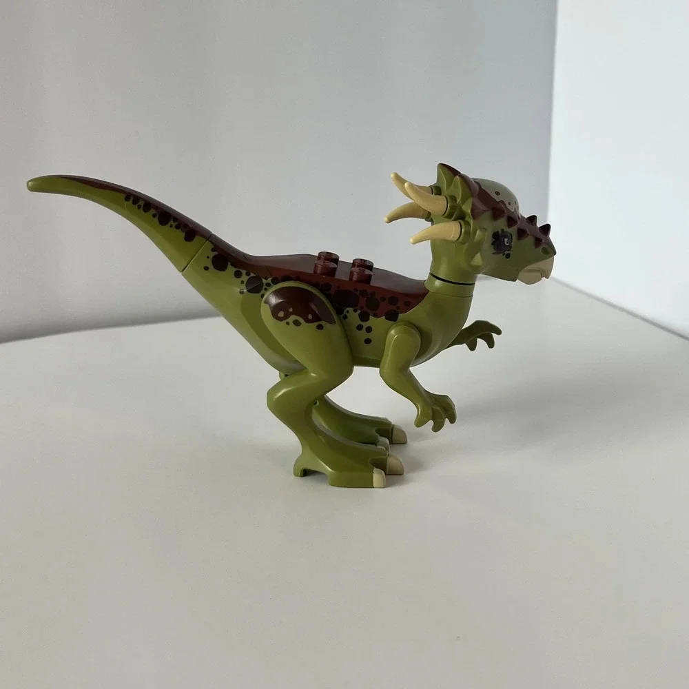 LEGO Jurassic World Stygimoloch Dinosaur Figure Olive Green Brown 75927 75939